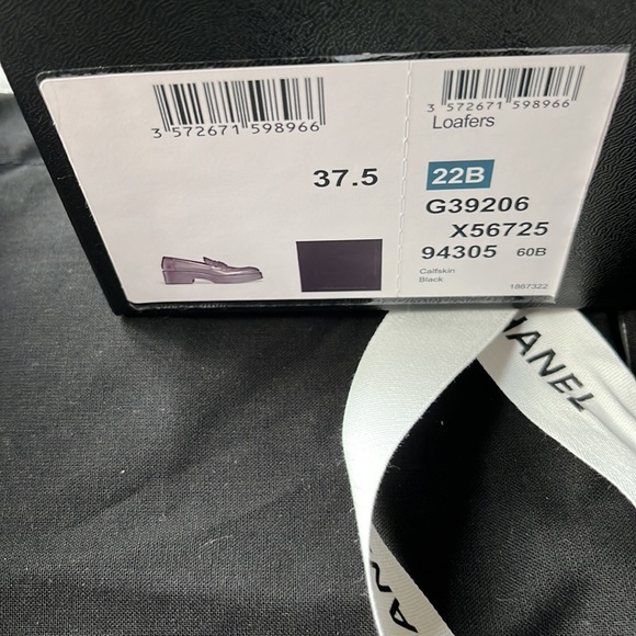 🌹CHANEL BLACK  LOAFERS🌹 NWT 🌹 - Picture 16 of 16